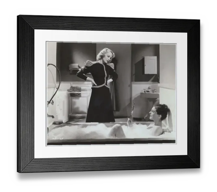 Framed Print : Bathing Woman Admiring Herself in the Mirror Framed Print : Bathing Woman Admiring Herself in the Mirror
