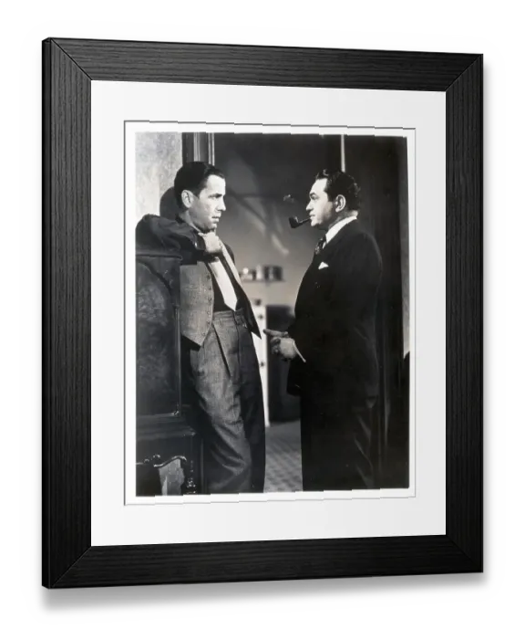 Framed Print : Humphrey Bogart and Edward G. Robinson Framed Print : Humphrey Bogart and Edward G. Robinson