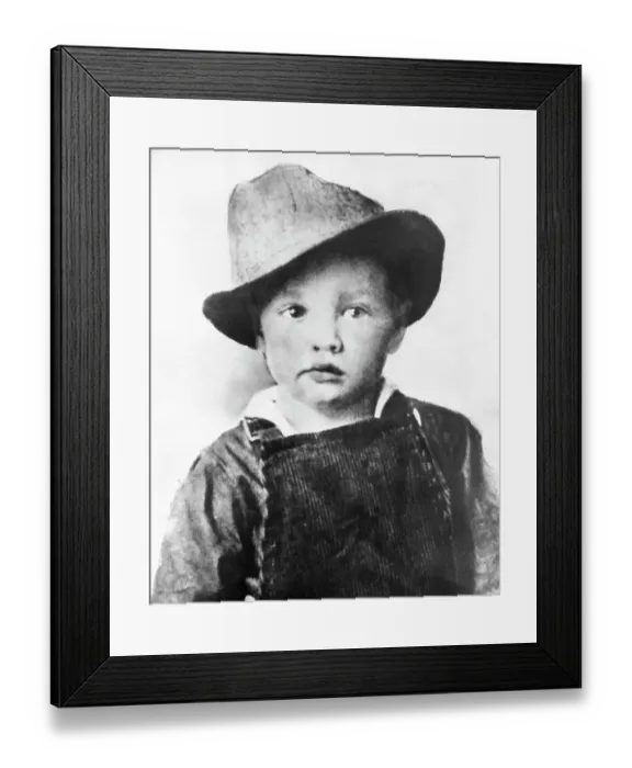 Framed Print : Elvis Presley at the Age of Three Framed Print : Elvis Presley at the Age of Three