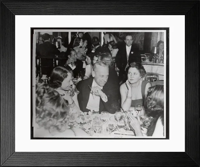 Framed Print : Alfred Sloan with Others at Dinner Party Framed Print : Alfred Sloan with Others at Dinner Party
