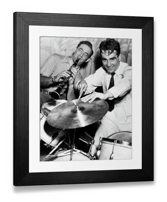 Framed Print : Goodman and Krupa Playing Together