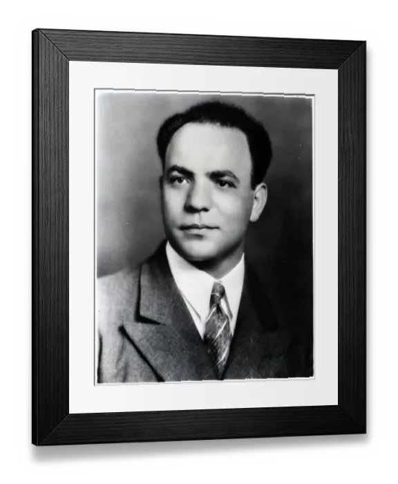 Framed Print : American Composer Paul Creston