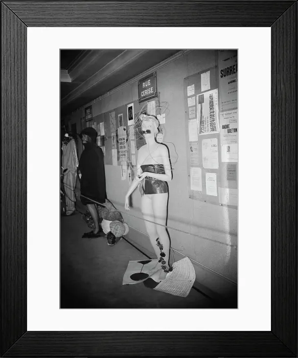 Framed Print : Surrealist Mannequin Display