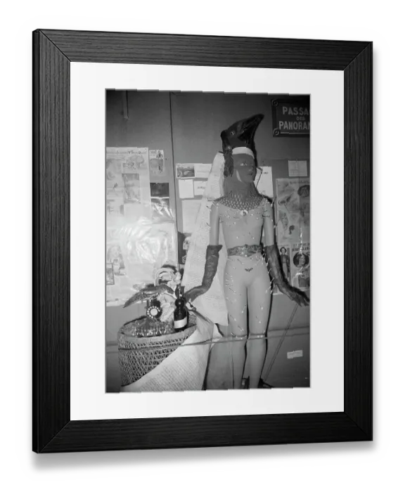 Framed Print : Surrealist Mannequin Display