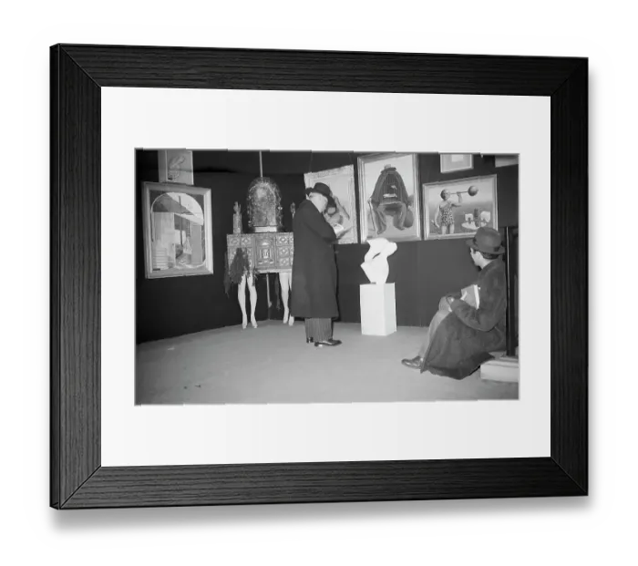 Framed Print : Viewers in a Museum Framed Print : Viewers in a Museum