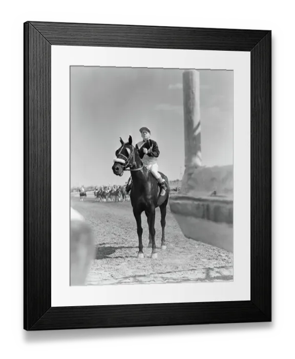Framed Print : Mickey Rooney Rising a Horse Framed Print : Mickey Rooney Rising a Horse