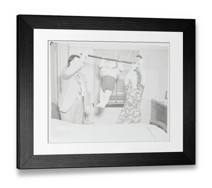Framed Print : Infant Demonstrating Chin Ups Framed Print : Infant Demonstrating Chin Ups