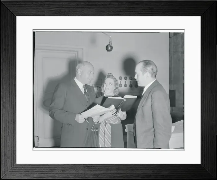Framed Print : Cecil B. DeMille Practicing an Acting Role Framed Print : Cecil B. DeMille Practicing an Acting Role