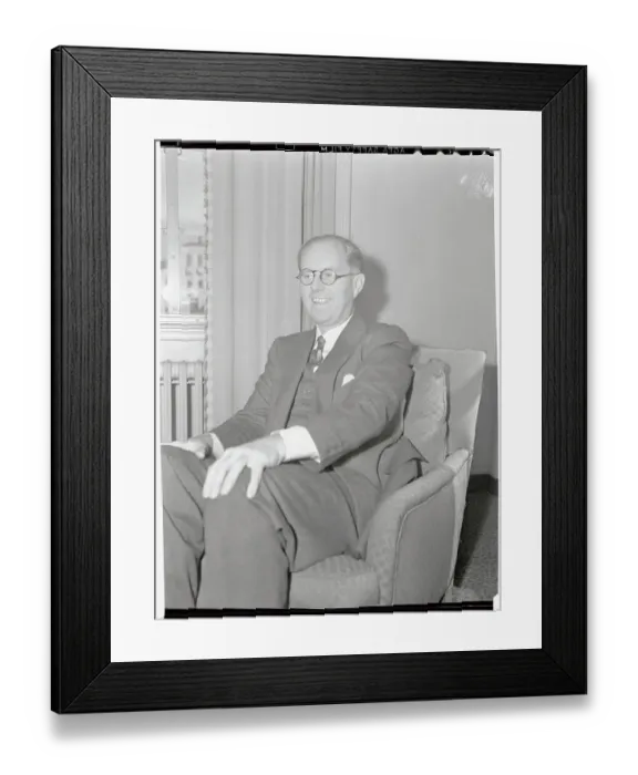 Framed Print : Joseph Patrick Kennedy Sitting in Chair Framed Print : Joseph Patrick Kennedy Sitting in Chair