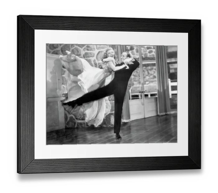 Framed Print : Ginger Rogers and Fred Astaire Dancing
