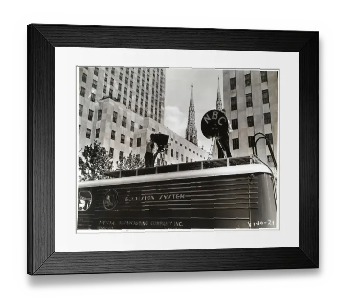 Framed Print : NBC Crew Record Scene in Radio City Framed Print : NBC Crew Record Scene in Radio City