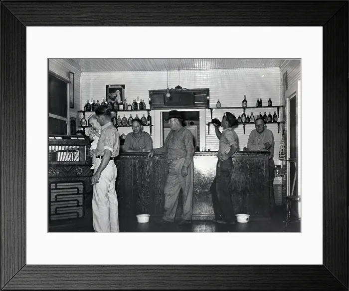 Framed Print : Workingman'S Simple Saloon