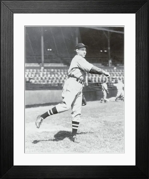 Framed Print : Baseball Player Bob Feller Pitching Baseball Framed Print : Baseball Player Bob Feller Pitching Baseball
