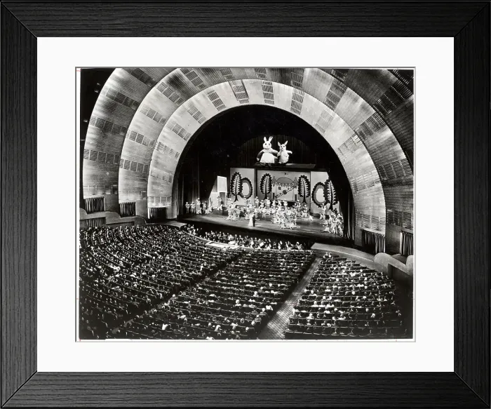Framed Print : Easter Show;Aerial;Radio City Music Hall Framed Print : Easter Show;Aerial;Radio City Music Hall