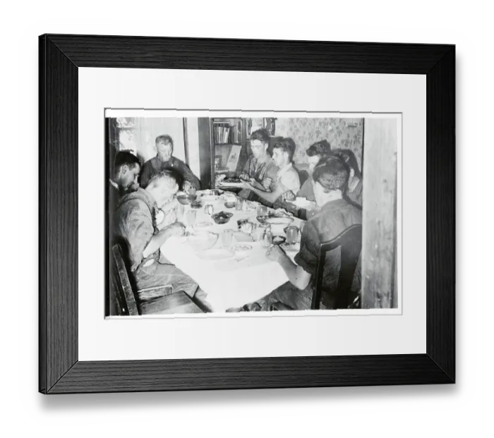 Framed Print : People Enjoying Their Dinner Framed Print : People Enjoying Their Dinner