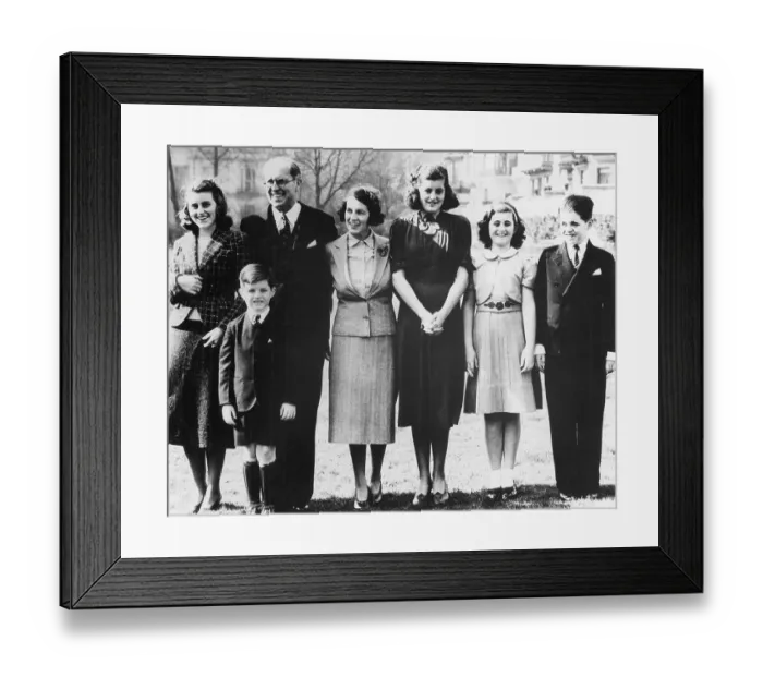 Framed Print : Portrait of Kennedy Family Framed Print : Portrait of Kennedy Family