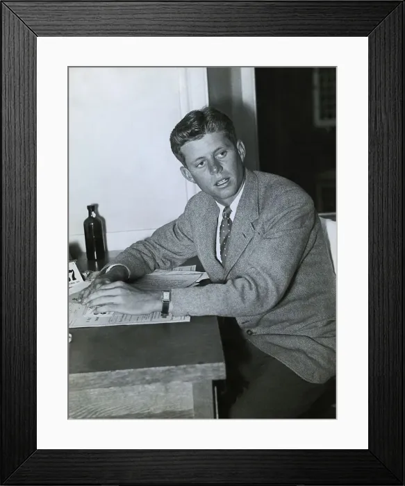 Framed Print : Portrait of John Fitzgerald Kennedy Framed Print : Portrait of John Fitzgerald Kennedy
