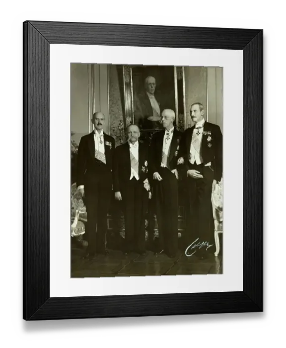 Framed Print : Scandinavian Royalty Standing Full Length