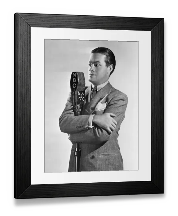Framed Print : Comedian and NBC Radio Star Bob Hope Framed Print : Comedian and NBC Radio Star Bob Hope