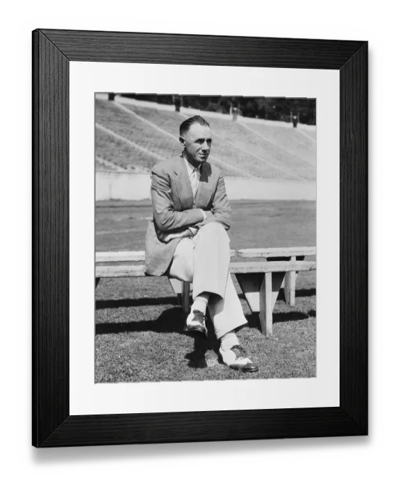 Framed Print : Coach Wallace Wade Framed Print : Coach Wallace Wade