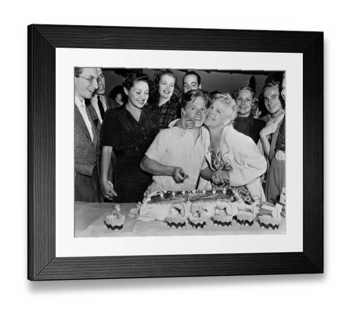 Framed Print : Mickey Rooney with His Mother Framed Print : Mickey Rooney with His Mother