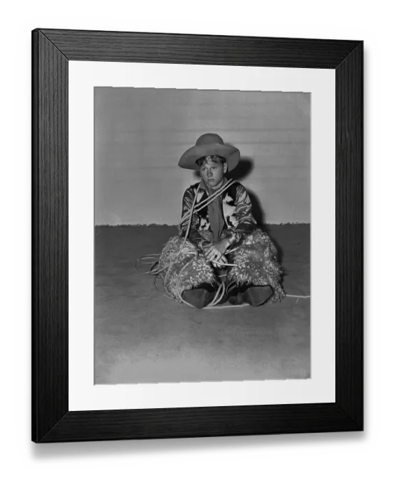 Framed Print : Young Mickey Rooney in Cowboy Outfit Framed Print : Young Mickey Rooney in Cowboy Outfit
