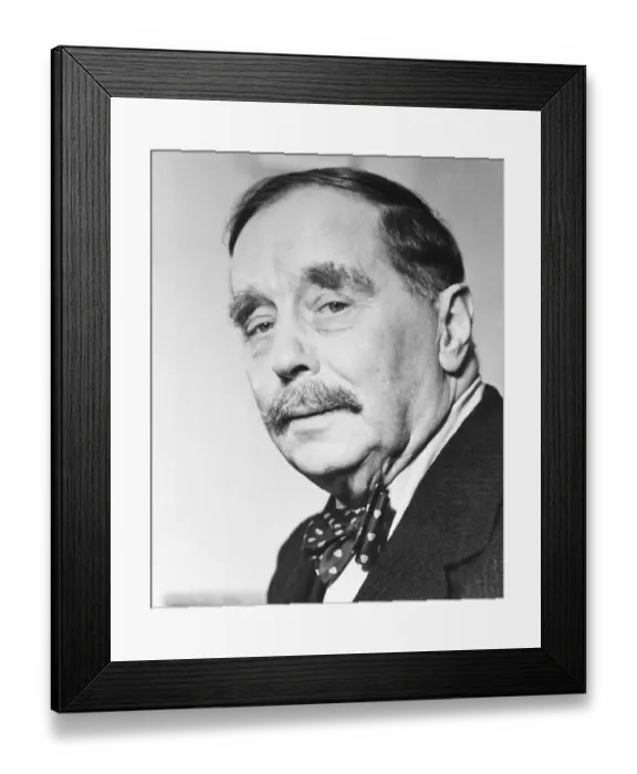 Framed Print : Portrait of Author H.G. Wells Framed Print : Portrait of Author H.G. Wells