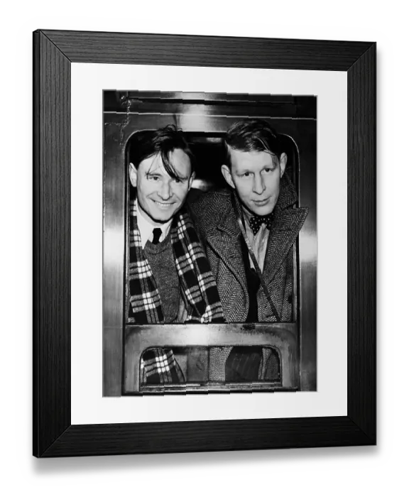 Framed Print : W.H. Auden and Christopher Isherwood Framed Print : W.H. Auden and Christopher Isherwood