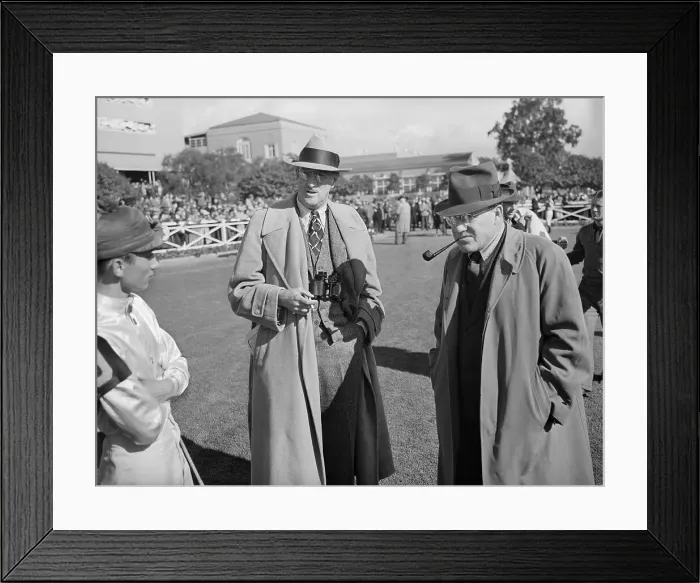 Framed Print : William E. Boeing and T. Horning at Santa Anita Framed Print : William E. Boeing and T. Horning at Santa Anita