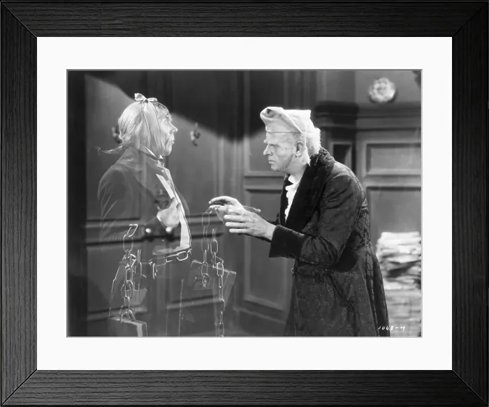 Framed Print : Ebenezer Scrooge Talking to Marley's Ghost Framed Print : Ebenezer Scrooge Talking to Marley's Ghost