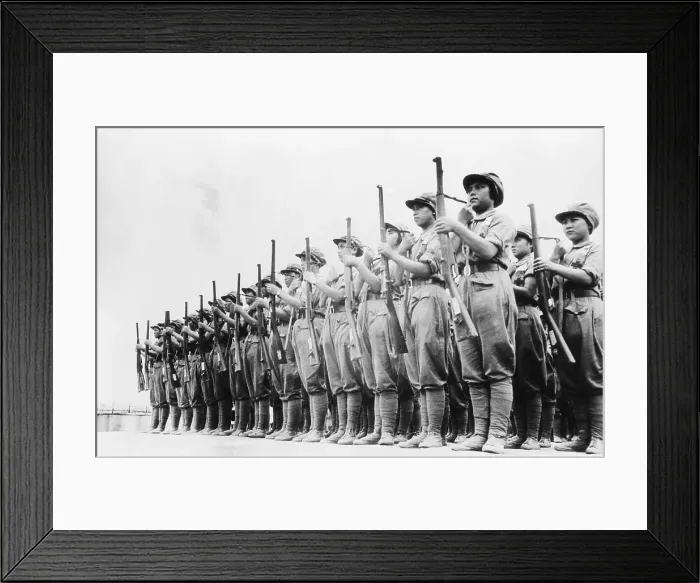 Framed Print : Manual Excercise And Drill With Arms Framed Print : Manual Excercise And Drill With Arms