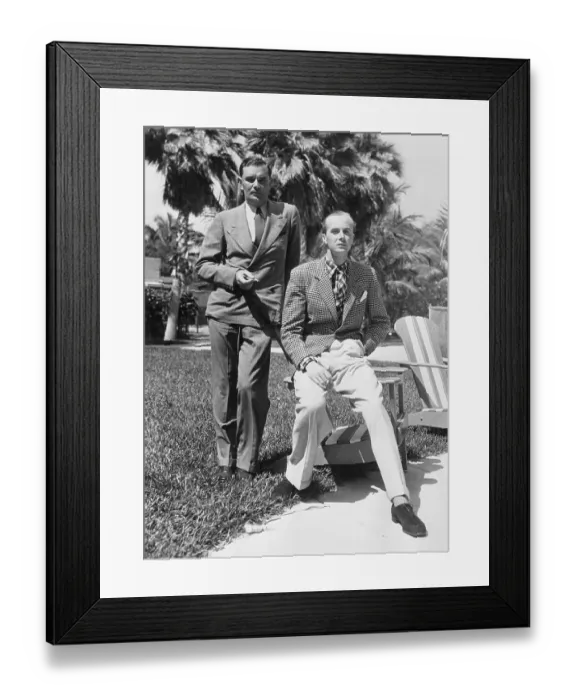 Framed Print : British Nobleman and Companion Framed Print : British Nobleman and Companion