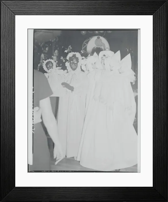 Framed Print : Portrait of Society Baby Costume Party Goers Framed Print : Portrait of Society Baby Costume Party Goers
