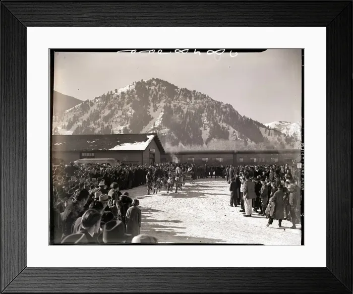 Framed Print : Celebration at Ski Resort Framed Print : Celebration at Ski Resort