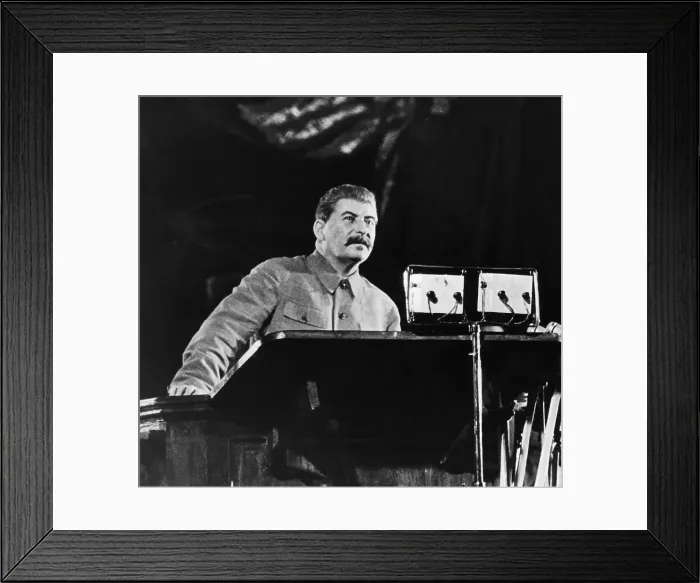 Framed Print : Joseph Stalin Delivering a Speech Framed Print : Joseph Stalin Delivering a Speech