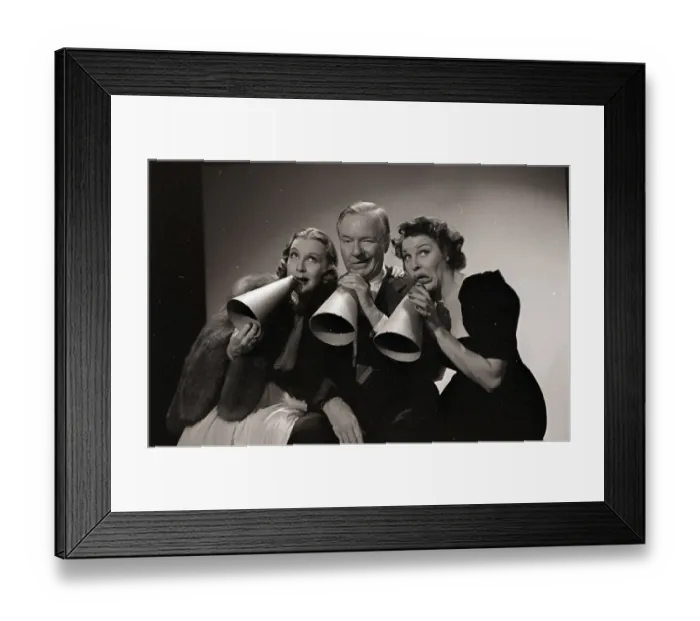 Framed Print : Actors Singing In the New Year Framed Print : Actors Singing In the New Year