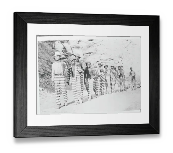 Framed Print : Chain Gang Going to Work Framed Print : Chain Gang Going to Work
