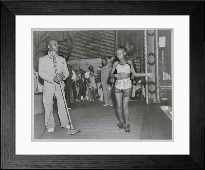 Framed Print : Man Watching Girl Dancing