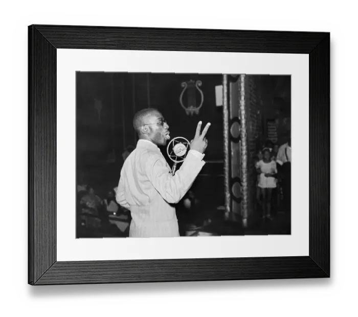 Framed Print : Nat Williams at the Microphone Framed Print : Nat Williams at the Microphone