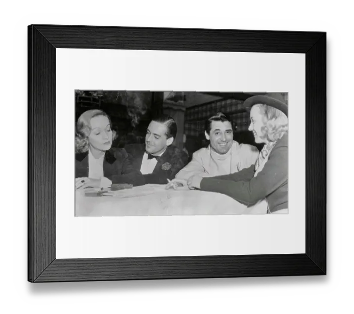 Framed Print : Marlene Dietrich With Actors Framed Print : Marlene Dietrich With Actors