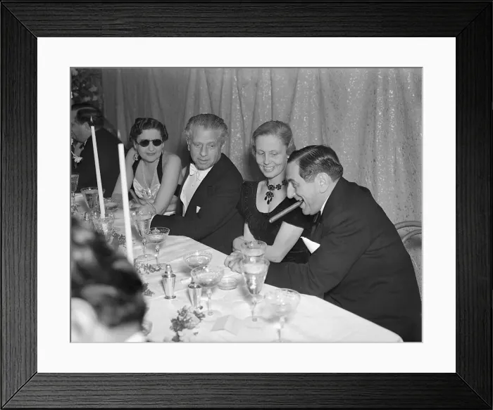 Framed Print : Basil Rathbone and Friends Sitting at Table Framed Print : Basil Rathbone and Friends Sitting at Table