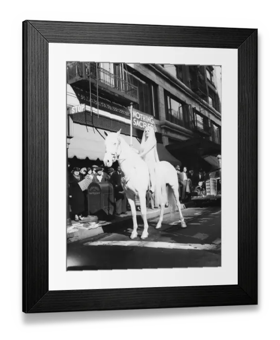Framed Print : A Modest Lady Godiva Framed Print : A Modest Lady Godiva