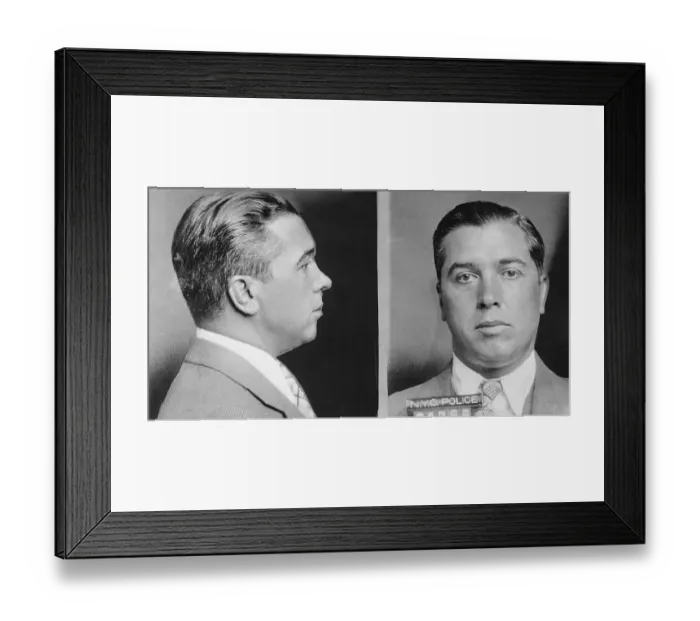 Framed Print : Mug Shot of Gangster Joe Adonis Framed Print : Mug Shot of Gangster Joe Adonis