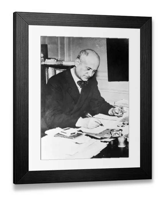 Framed Print : Jacques Ibert Busy at Work Framed Print : Jacques Ibert Busy at Work