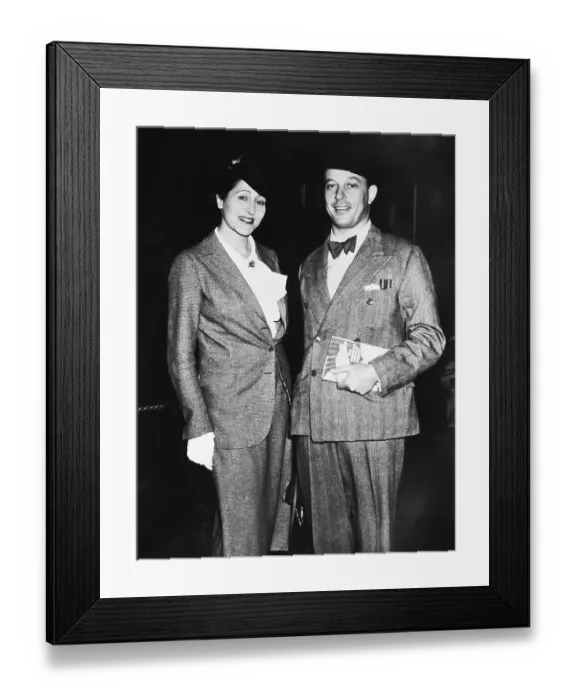 Framed Print : Portrait of Mr. and Mrs. Philippe De Rothschild
