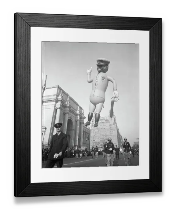 Framed Print : Police Officer Balloon in Macy's Parade Framed Print : Police Officer Balloon in Macy's Parade