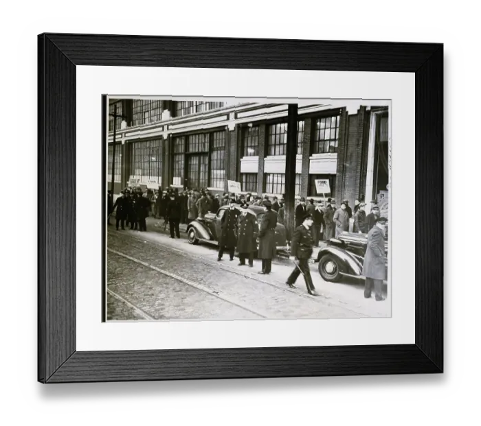 Framed Print : United Automobile Workers Picket Framed Print : United Automobile Workers Picket