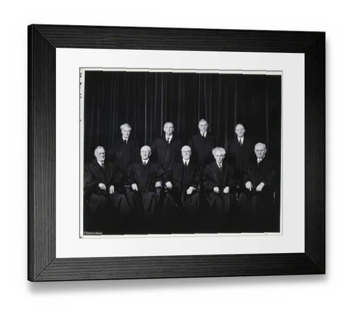 Framed Print : Supreme Court Justices Framed Print : Supreme Court Justices