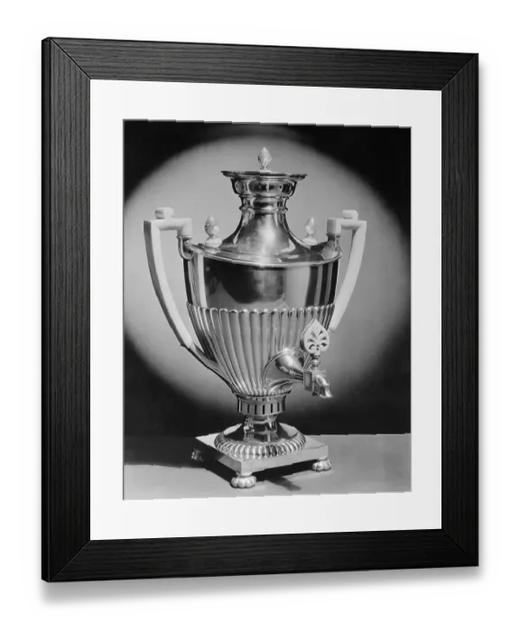 Framed Print : Silver Samovar by Carl Faberge for Czar Nicholas II Framed Print : Silver Samovar by Carl Faberge for Czar Nicholas II