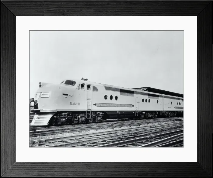 Framed Print : City of Los Angeles Train Framed Print : City of Los Angeles Train